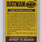 1989 Topps Batman #126 The Titans Clash!