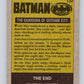 1989 Topps Batman #132 The Guardian of Gotham City