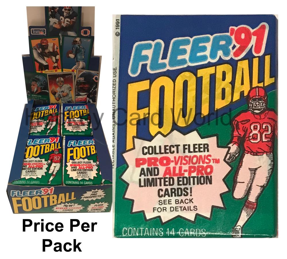 1991 NFL Fleer Football Trading Cards Sealed PACK - 14 Cards Per Pack Image 1