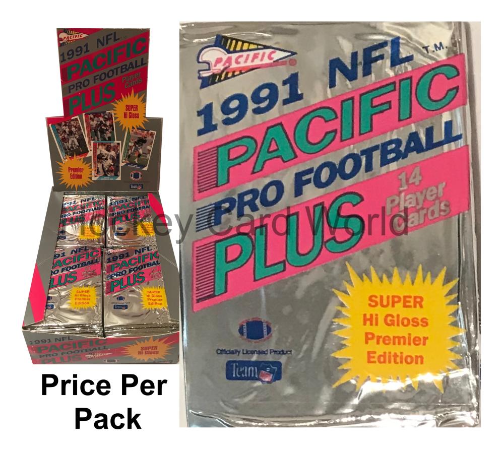 1991 NFL Pacific Pro Football Trading Cards Sealed PACK - 14 Cards Per Pack Image 1
