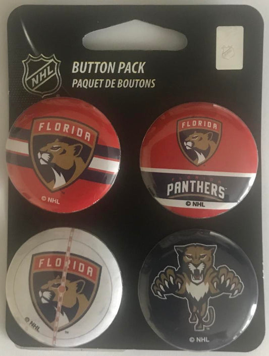 Florida Panthers Wincraft NHL Button 4 Pack 1.25" Round Licensed  Image 1