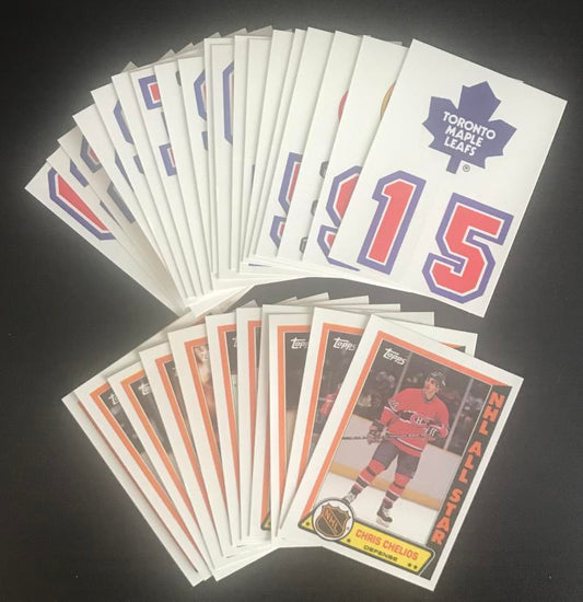 1989-90 Topps NHL Hockey Sticker Insert Set 1-32 - Mint Condition