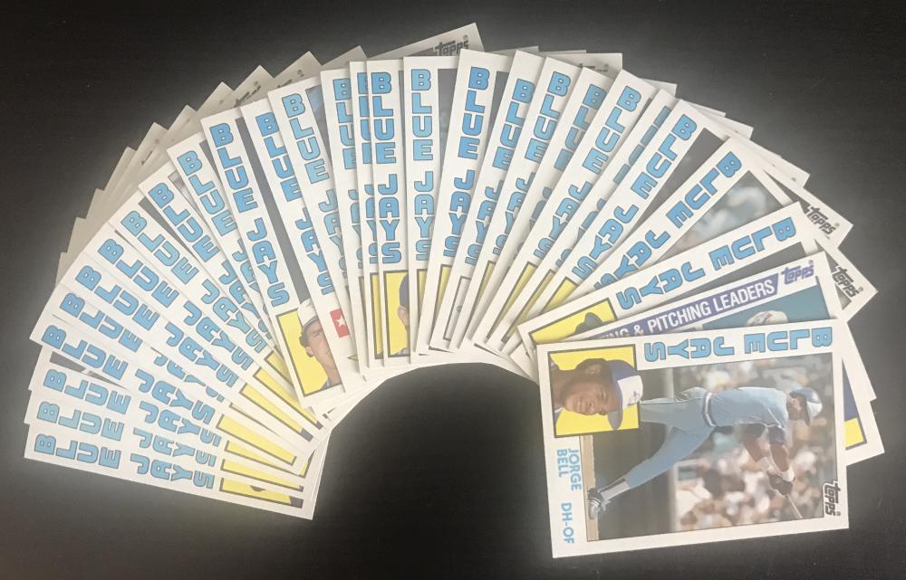 1984 Topps Toronto Blue Jays Team Set of 28 Cards MLB Baseball - Mint Condition