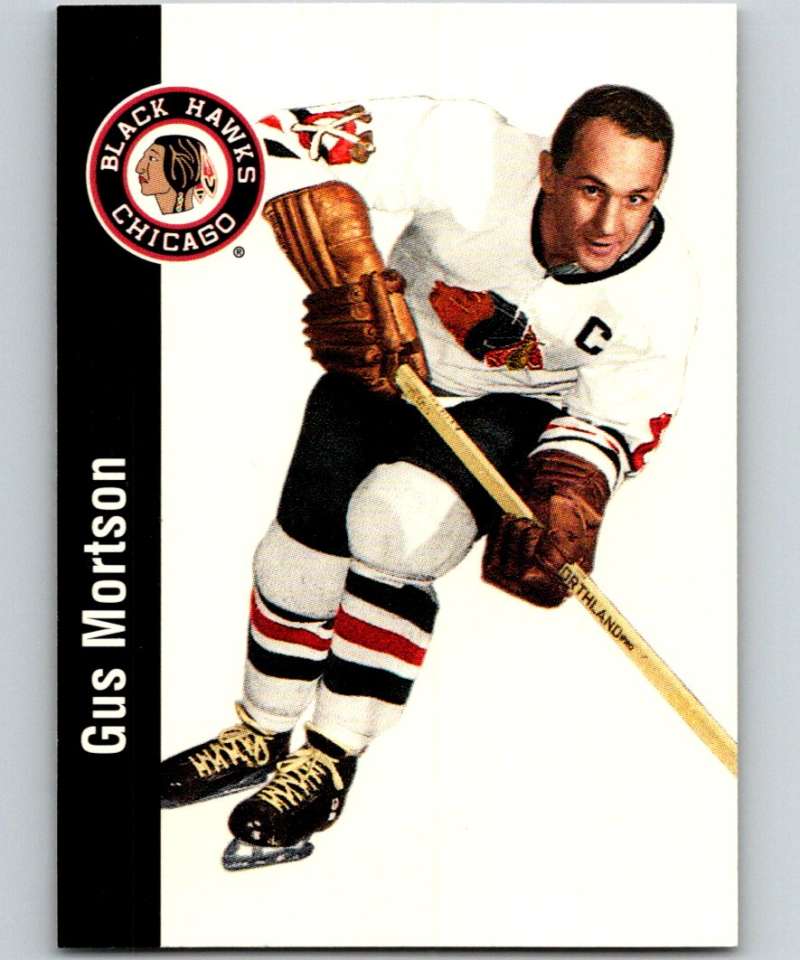 1994-95 Parkhurst Missing Link #30 Gus Mortson Blackhawks NHL Hockey
