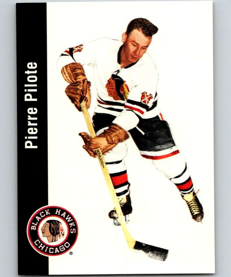 1994-95 Parkhurst Missing Link #32 Pierre Pilote Blackhawks NHL Hockey