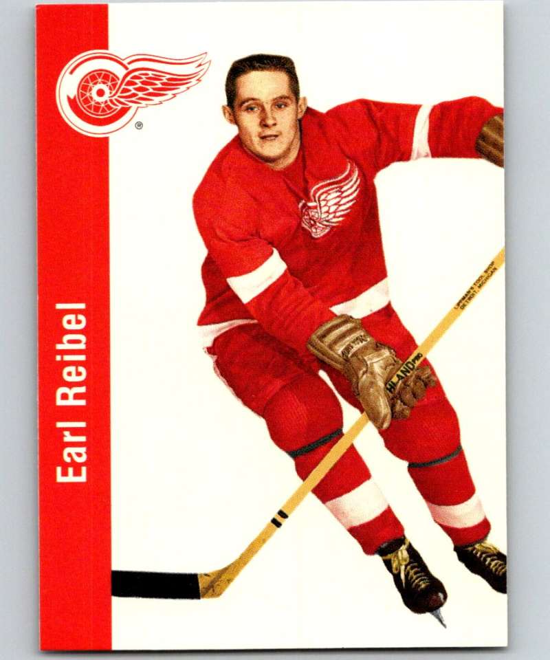 1994-95 Parkhurst Missing Link #49 Earl Reibel Red Wings NHL Hockey