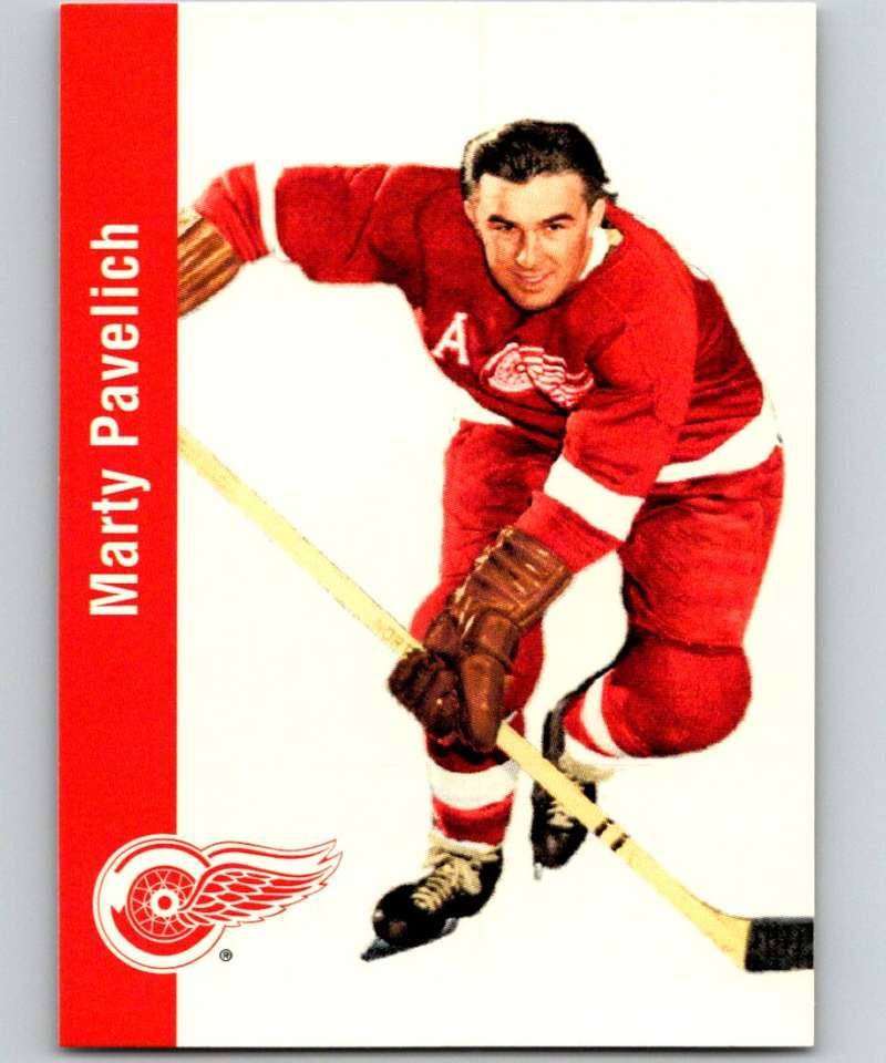 1994-95 Parkhurst Missing Link #53 Marty Pavelich Red Wings NHL Hockey