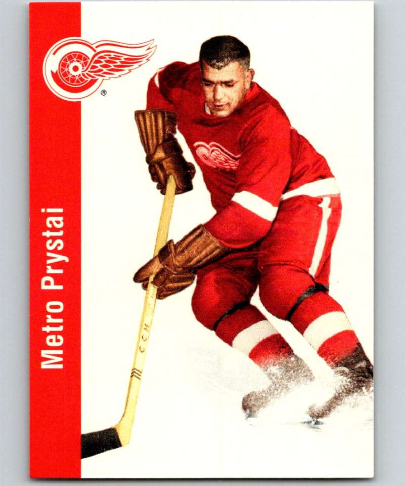 1994-95 Parkhurst Missing Link #57 Metro Prystai Red Wings NHL Hockey