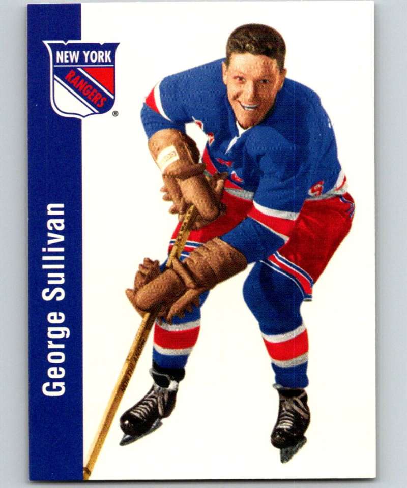 1994-95 Parkhurst Missing Link #86 George Sullivan NY Rangers NHL Hockey