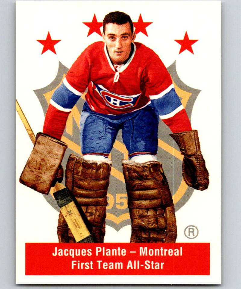 1994-95 Parkhurst Missing Link #135 Jacques Plante Canadiens AS NHL Hockey