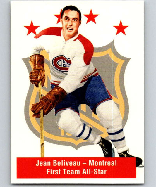1994-95 Parkhurst Missing Link #138 Jean Beliveau Canadiens AS NHL Hockey