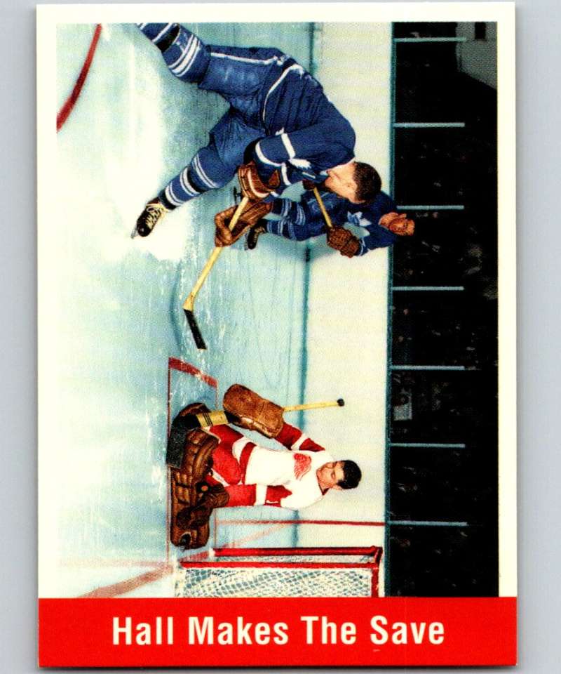 1994-95 Parkhurst Missing Link #159 Hall Makes The Save NHL Hockey Image 1