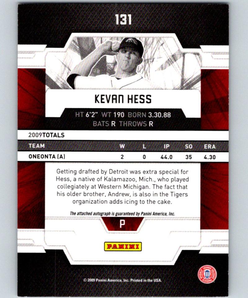 2009 Donruss Elite Extra Edition #131 Kevan Hess Rookie Auto 625/719