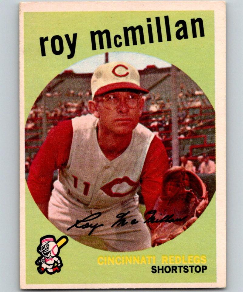 1959 Topps #405 Roy McMillan Reds MLB Baseball Vintage