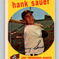 1959 Topps #404 Hank Sauer Giants MLB Baseball Vintage