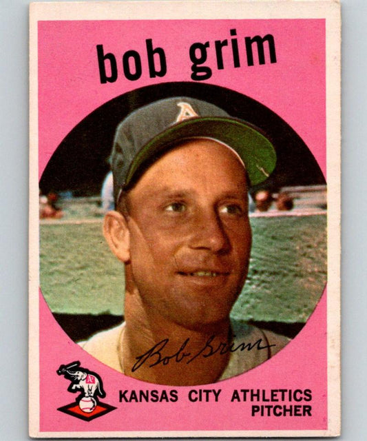 1959 Topps #423 Bob Grim Athletics  MLB Baseball Vintage