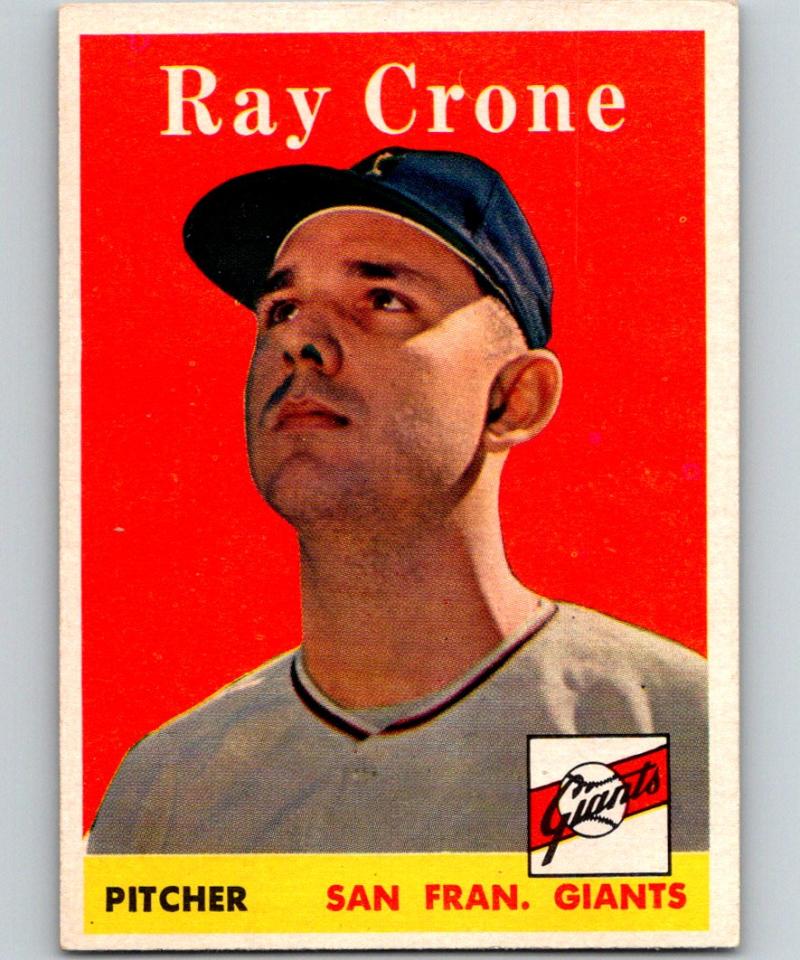 1958 Topps #272 Ray Crone Giants MLB Baseball Vintage