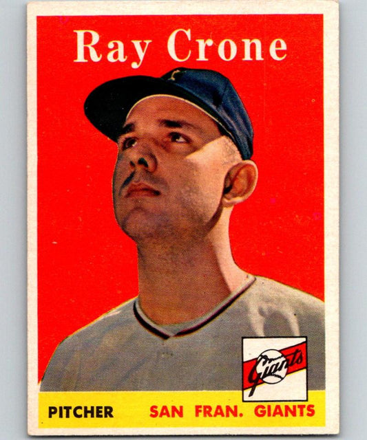 1958 Topps #272 Ray Crone Giants MLB Baseball Vintage