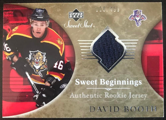 2006-07 Upper Deck Sweet Shot #128 David Booth RC Rookie 118/499 06784 Image 1