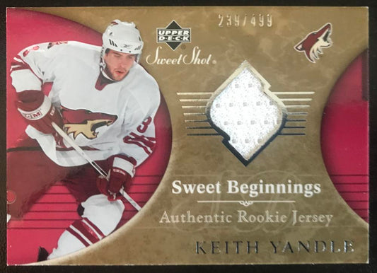 2006-07 Upper Deck Sweet Shot #143 Keith Yandle RC Rookie 239/499 06799