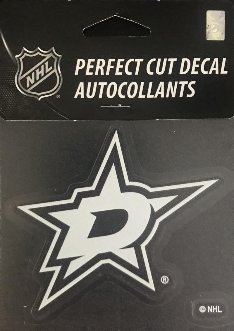 Dallas Stars Perfect Cut WHITE 4"x4" NHL Decal Sticker Image 1