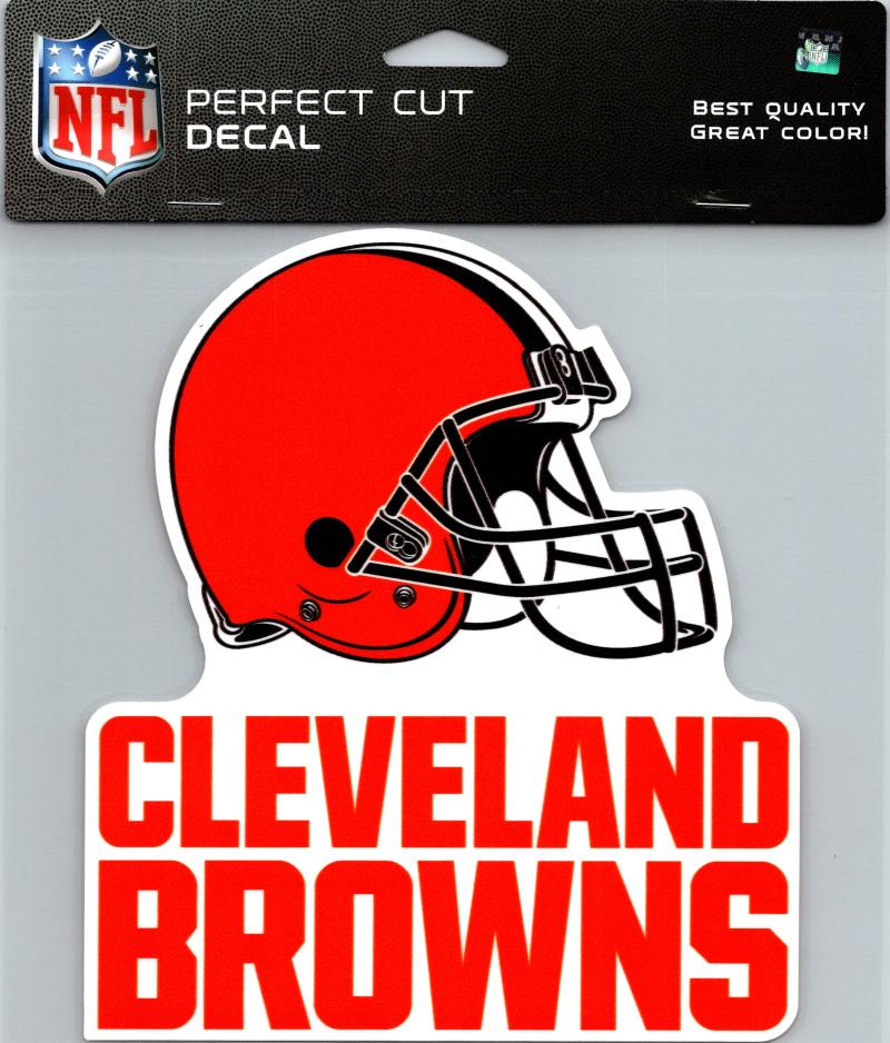 Cleveland Browns Perfect Cut 8"x8" Large Licensed NFL Decal Sticker Image 1