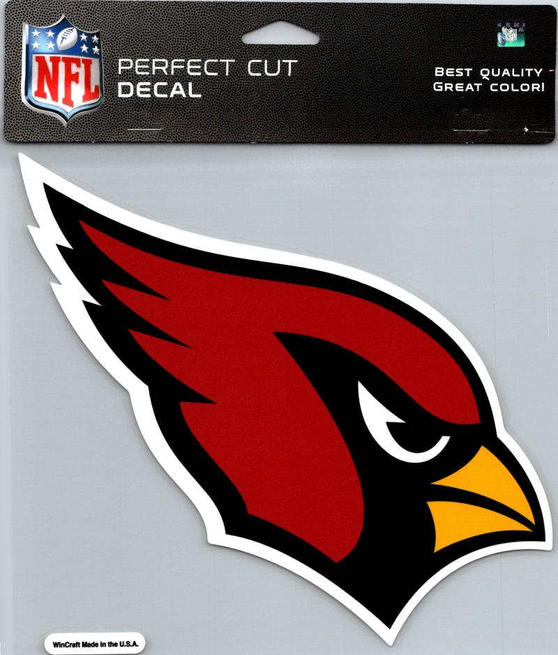 Arizona Cardinals Perfect Cut 8"x8" Large Licensed NFL Decal Sticker Image 1