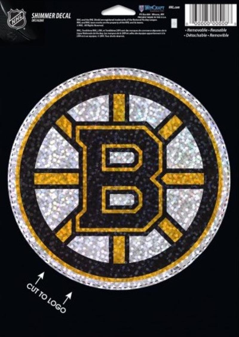 Boston Bruins Holographic Shimmer 5"x7"  Perfect Cut Sticker Decal