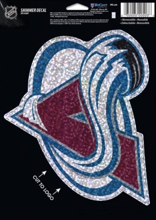 Colorado Avalanche Holographic Shimmer 5"x7" NHL Perfect Cut Sticker Decal Image 1