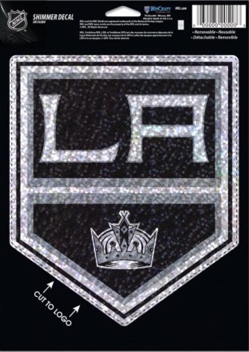 Los Angeles Kings Holographic Shimmer 5"x7" NHL Perfect Cut Sticker Decal Image 1