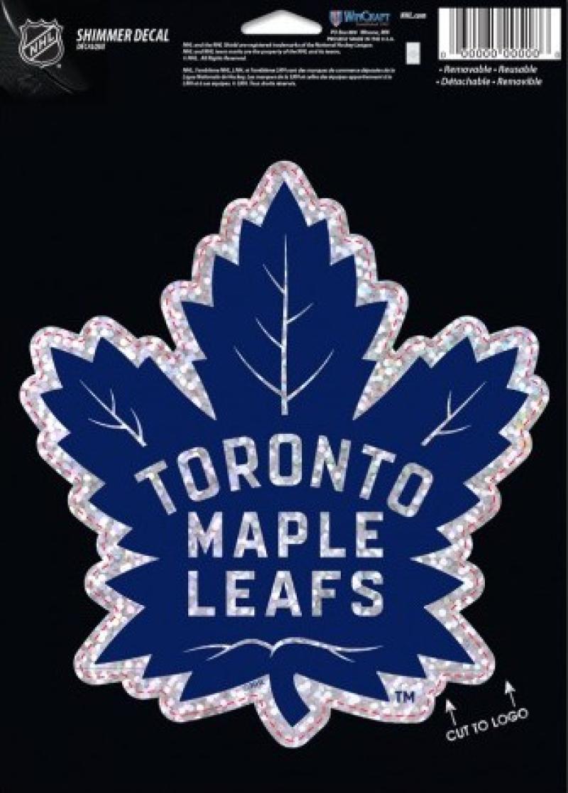Toronto Maple Leafs Holographic Shimmer 5"x7"  Perfect Cut Sticker Decal