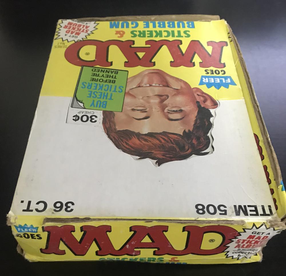  1983 Fleer MAD Magazine Empty Display Card Hobby Box **VERY RARE** Image 3