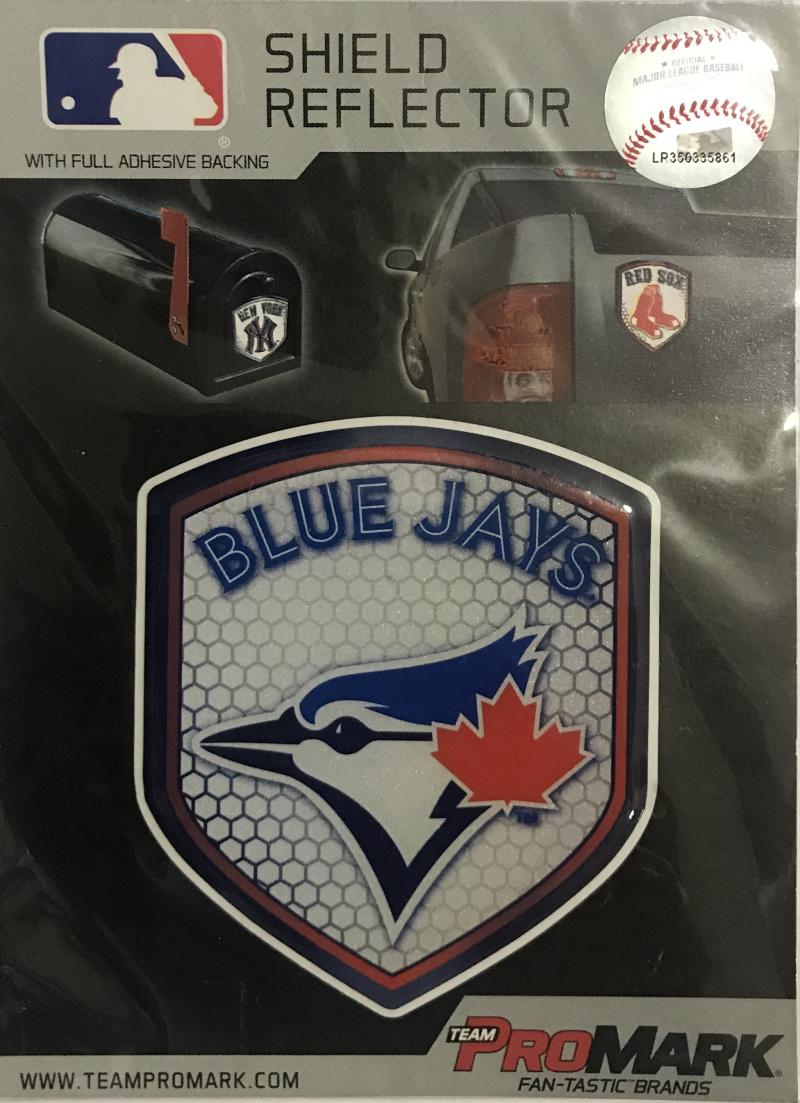 Toronto Blue Jays 2.5" x 3.5" Shield Reflector Decal MLB Licensed Authentic Image 1