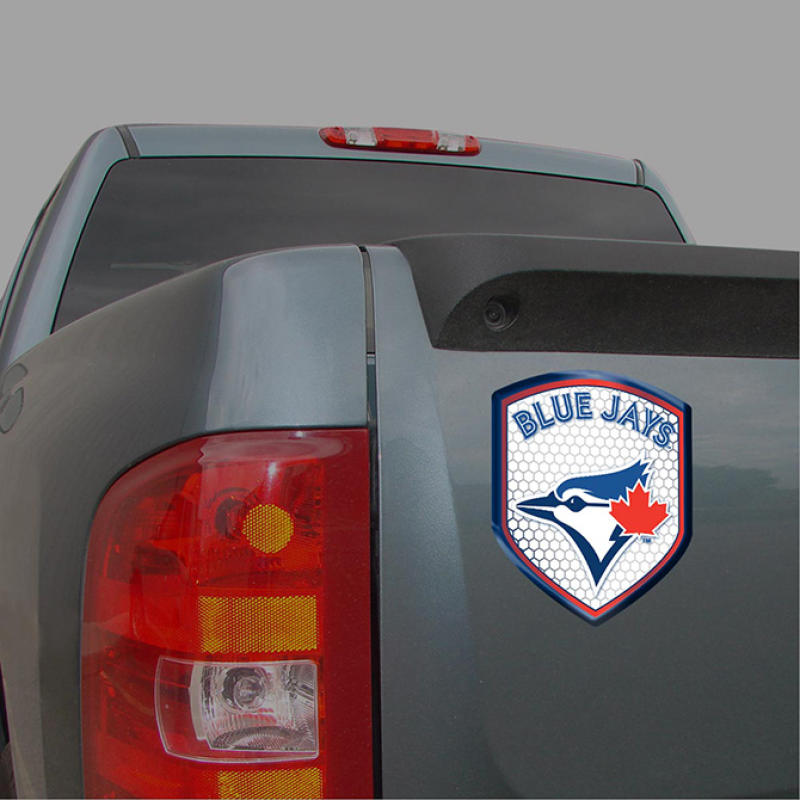 Toronto Blue Jays 2.5" x 3.5" Shield Reflector Decal MLB Licensed Authentic Image 2