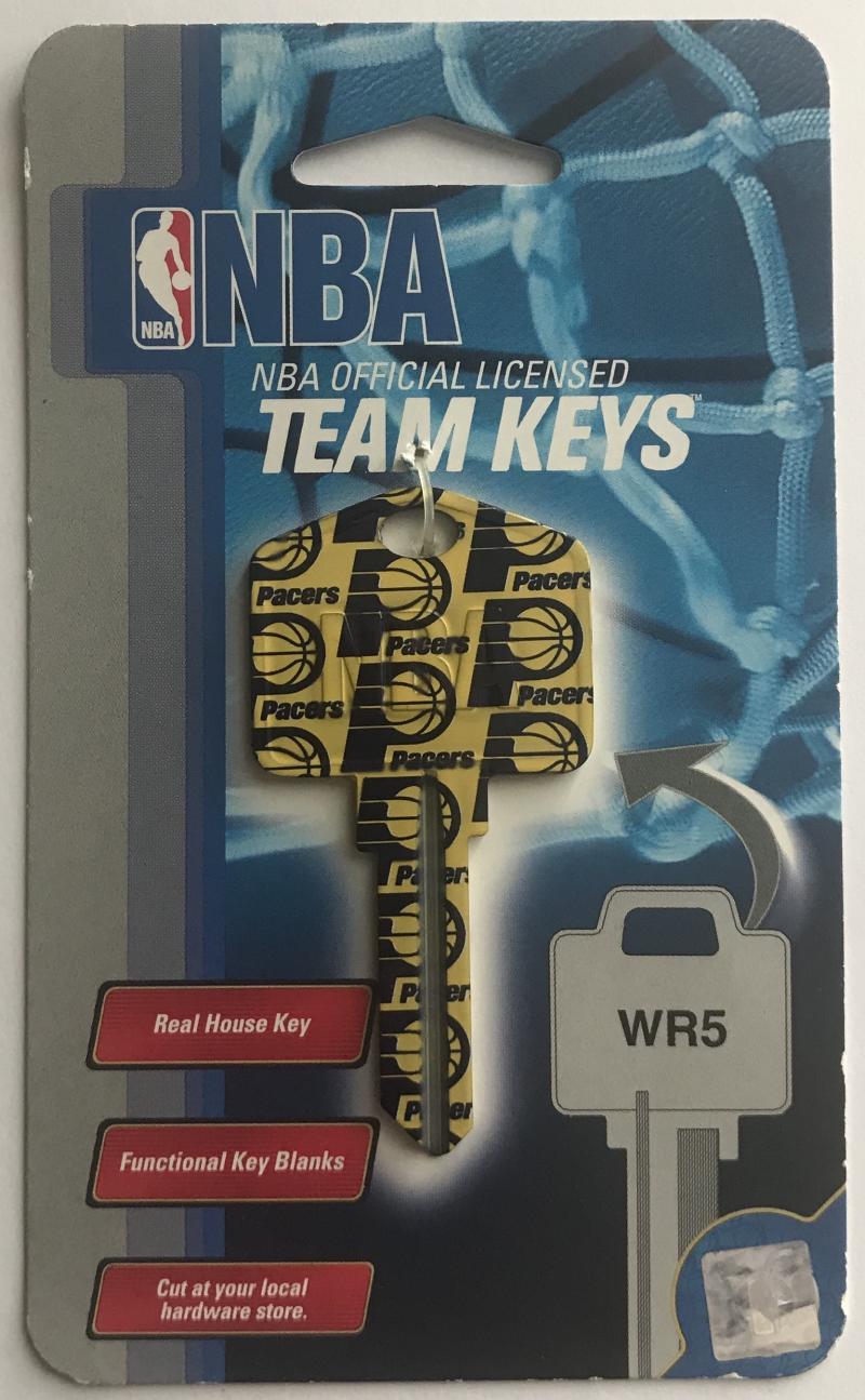  Indiana Pacers NBA Basketball Licensed Metal Team Key Blank WR5 Image 1