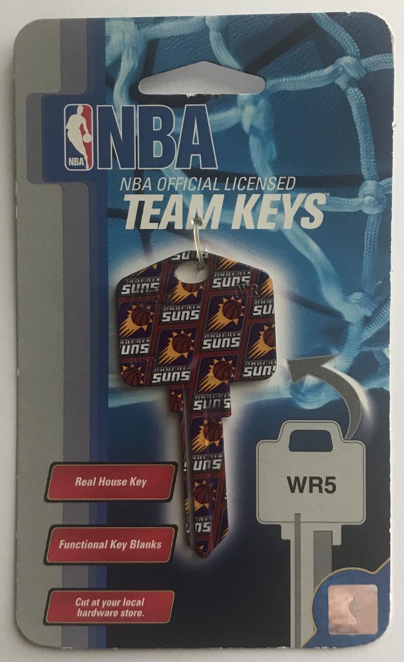 Phoenix Suns NBA Basketball Licensed Metal Team Key Blank WR5 Image 1