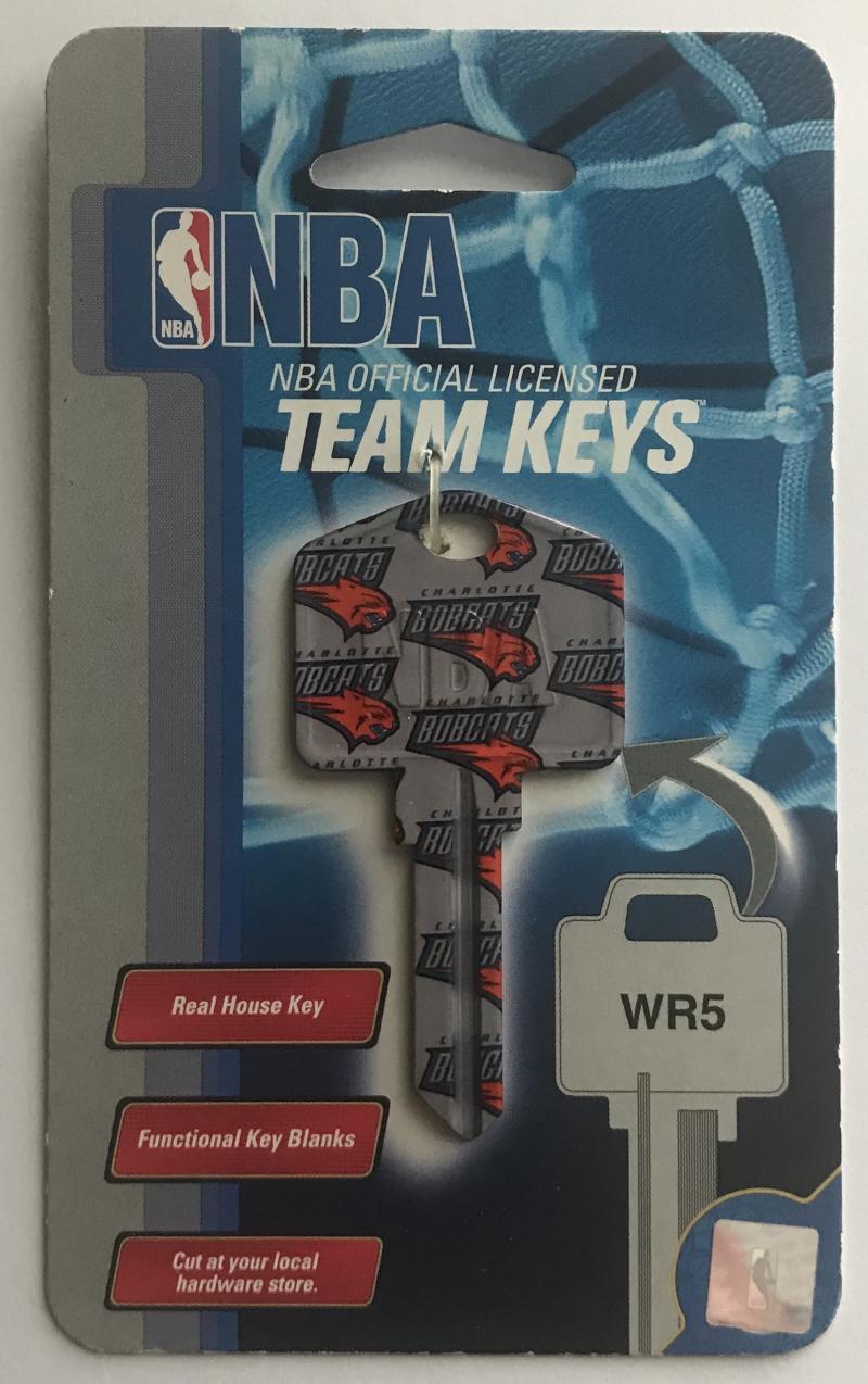 Charlotte Bobcats NBA Basketball Licensed Metal Team Key Blank WR5 Image 1