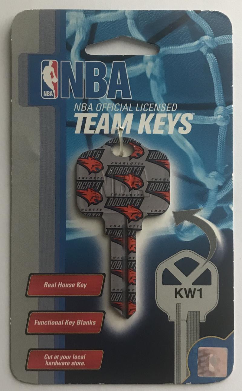 Charlotte Bobcats NBA Basketball Licensed Metal Team Key Blank KW1 Image 1