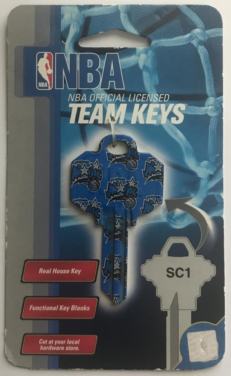 Orlando Magic NBA Basketball Licensed Metal Team Key Blank SC1