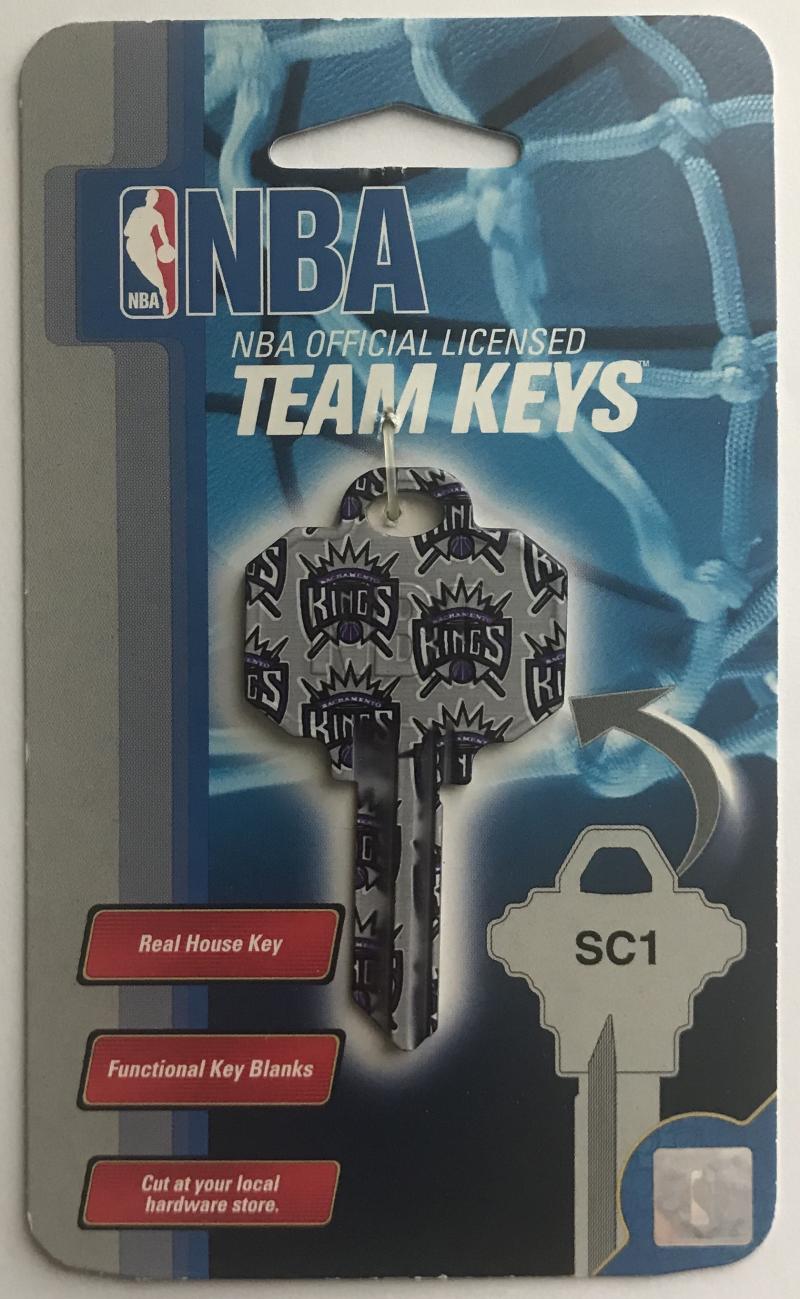 Sacramento Kings NBA Basketball Licensed Metal Team Key Blank SC1 Image 1