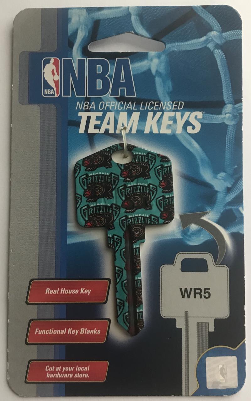 Memphis Grizzlies NBA Basketball Licensed Metal Team Key Blank WR5  Image 1