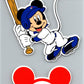 Toronto Blue Jays Disney Mickey Perfect Cut Decal/Sticker Set of 2 MLB 4x4 Image 1