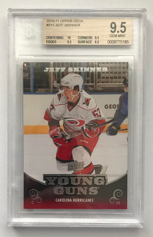 2010-11 Upper Deck JEFF SKINNER BGS 9.5 Young Guns YG RC RC Rookie -185