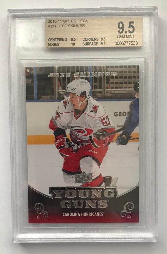2010-11 Upper Deck JEFF SKINNER BGS 9.5 Young Guns YG RC RC Rookie -533