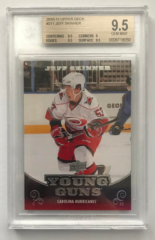 2010-11 Upper Deck JEFF SKINNER BGS 9.5 Young Guns YG RC RC Rookie -050