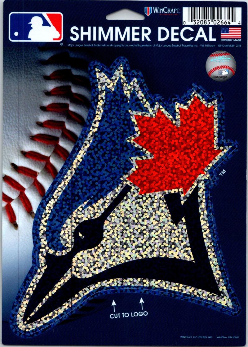 Toronto Blue Jays  Holographic Shimmer 5"x6" MLB Perfect Cut Sticker Decal