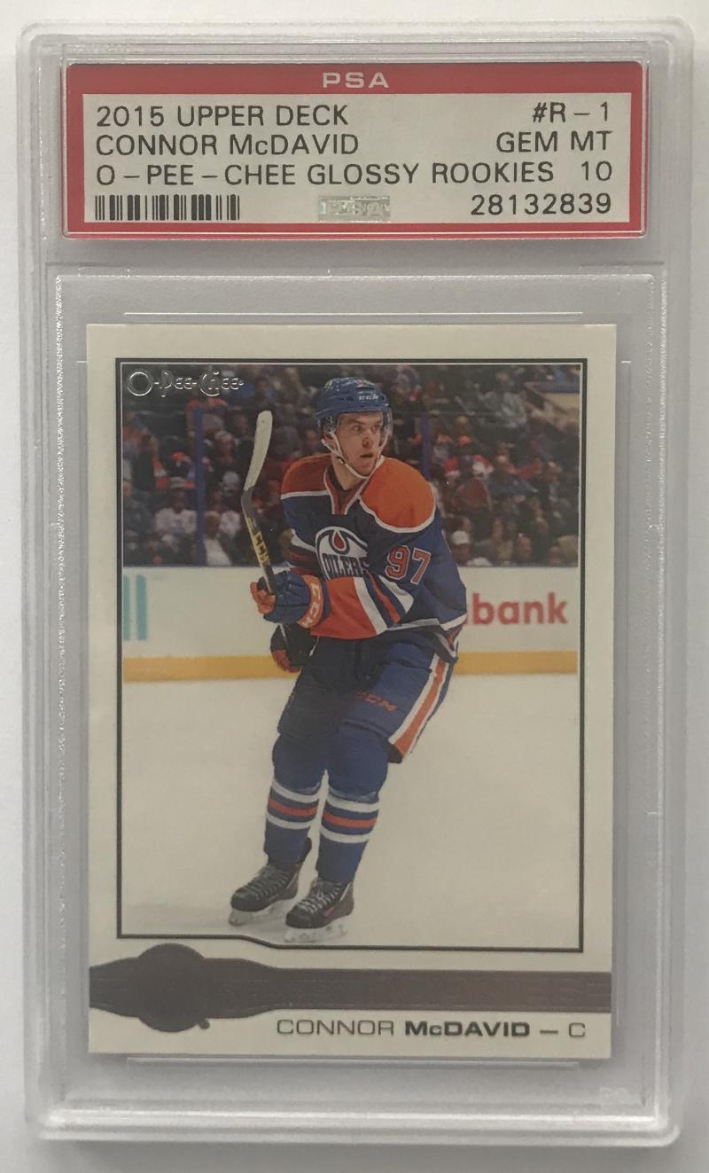 2015-16 Upper Deck O-Pee-Chee Glossy Connor McDavid PSA 10 RC Rookie -2839
