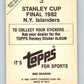 1982-83 Topps Stickers #3 1981-82 Stanley Cup/Winners NHL 06887 Image 2