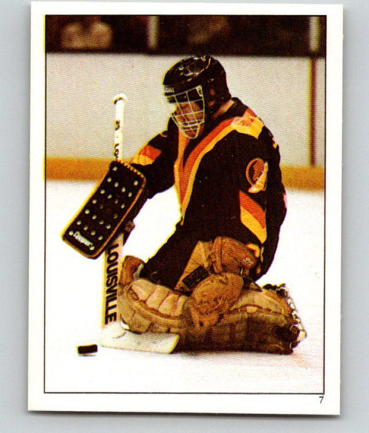 1982-83 Topps Stickers #7 Richard Brodeur NHL 06889