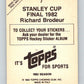 1982-83 Topps Stickers #7 Richard Brodeur NHL 06889